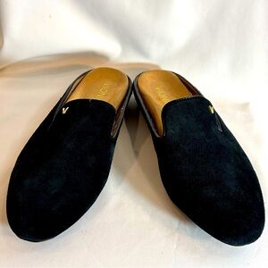 Vionic Sz 9 Carnegie Slip-Ons Mules Metallic V Adornement Comfort Footbed